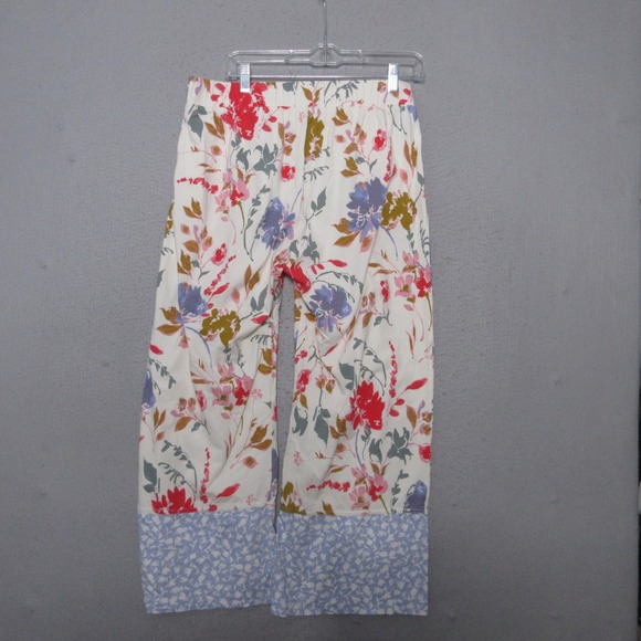 Pact Pajama Set Large Staycation Floral Organic Cotton Tank Wide Leg Pants - Picture 3 of 14